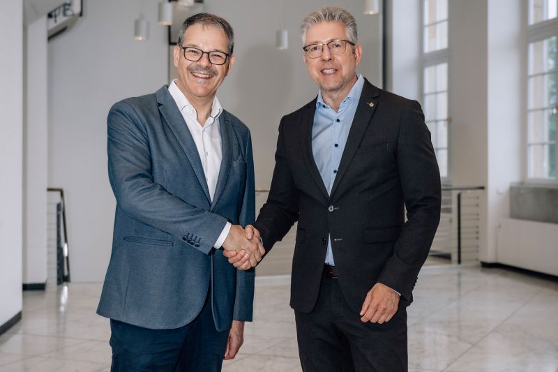 Chemnitzer Generalintendant Christoph Dittrich (links) und Bürgermeister Ralph Burghart (Foto: © Nasser Hashemi)