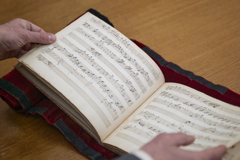 Mozart e Mlle de Guines, Allegro en ut majeur pour flute et harpe, p. 20-21 (Foto: © Elie Ludwig / BnF)