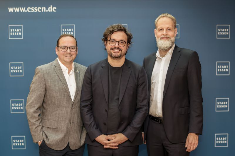 v.l.n.r. TUP-Aufsichtsratsvorsitzender Thomas Kufen, designierter Intendant Julien Chavaz, TUP-Geschäftsführer Fritz Frömming (Fotos: © Sven Lorenz)